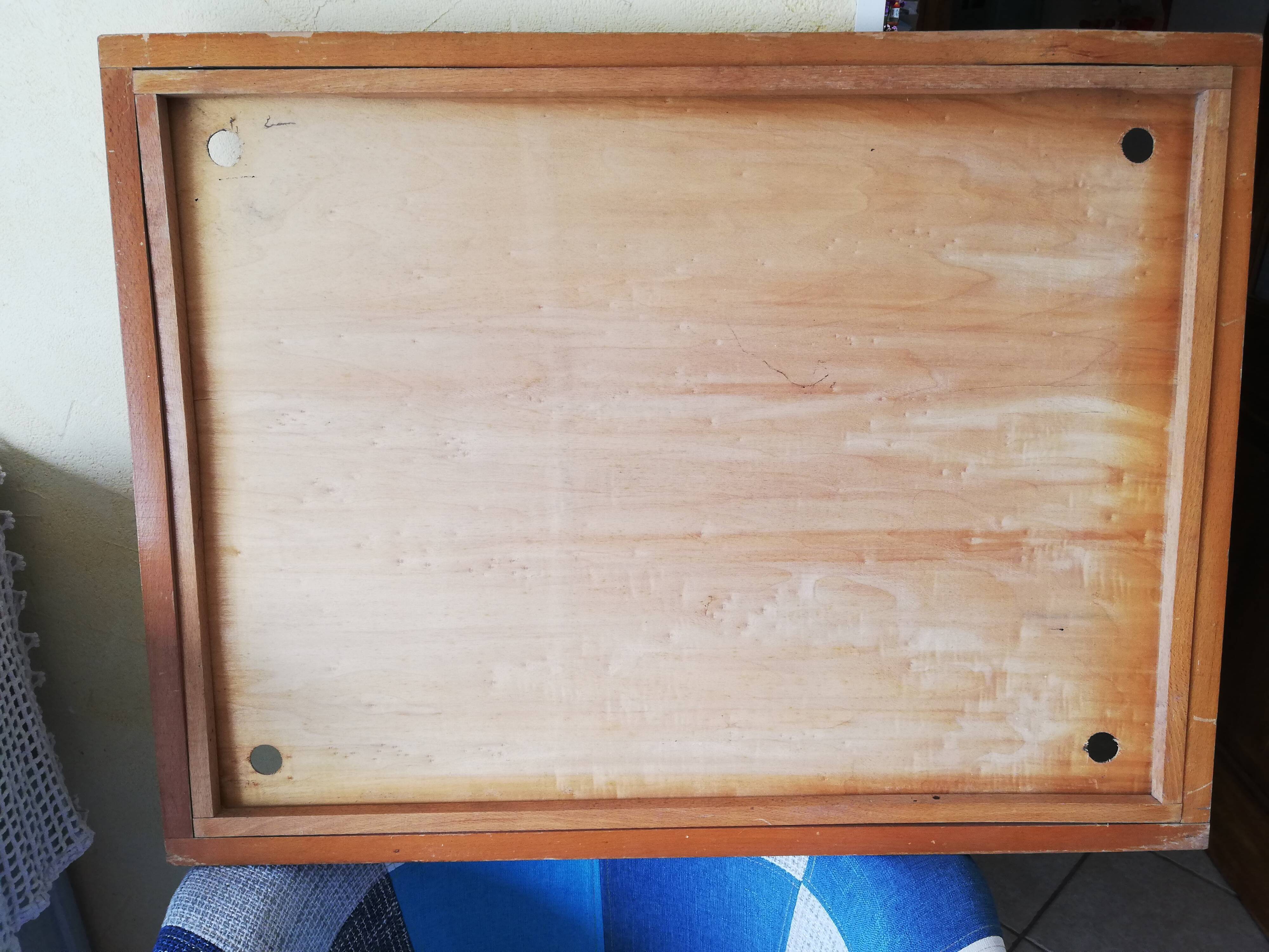 Wooden frame for old Rossignol school posters