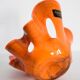 Vintage orange artistic vase from the mid-century, Europe, 1970s.