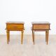Art Deco bedside tables with marble tops, 1930s, set of 2
