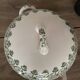 Badonvillier iron clay vegetable dish with clover decoration