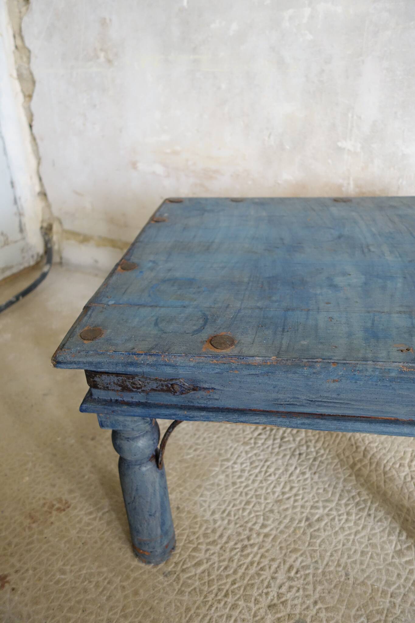 Table basse rustique shabby chic