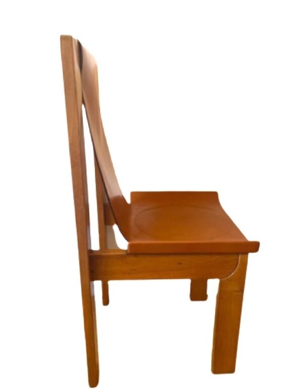 Chaise scandinave vintage roland haeusler en orle massif des années 80