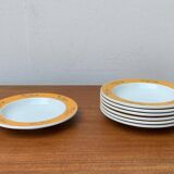 Postmodern German series of flying objects, soup plates by David Palterer and Sieger Design for Arzberg, 1990s, set of 7.