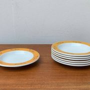 Postmodern German series of flying objects, soup plates by David Palterer and Sieger Design for Arzberg, 1990s, set of 7.
