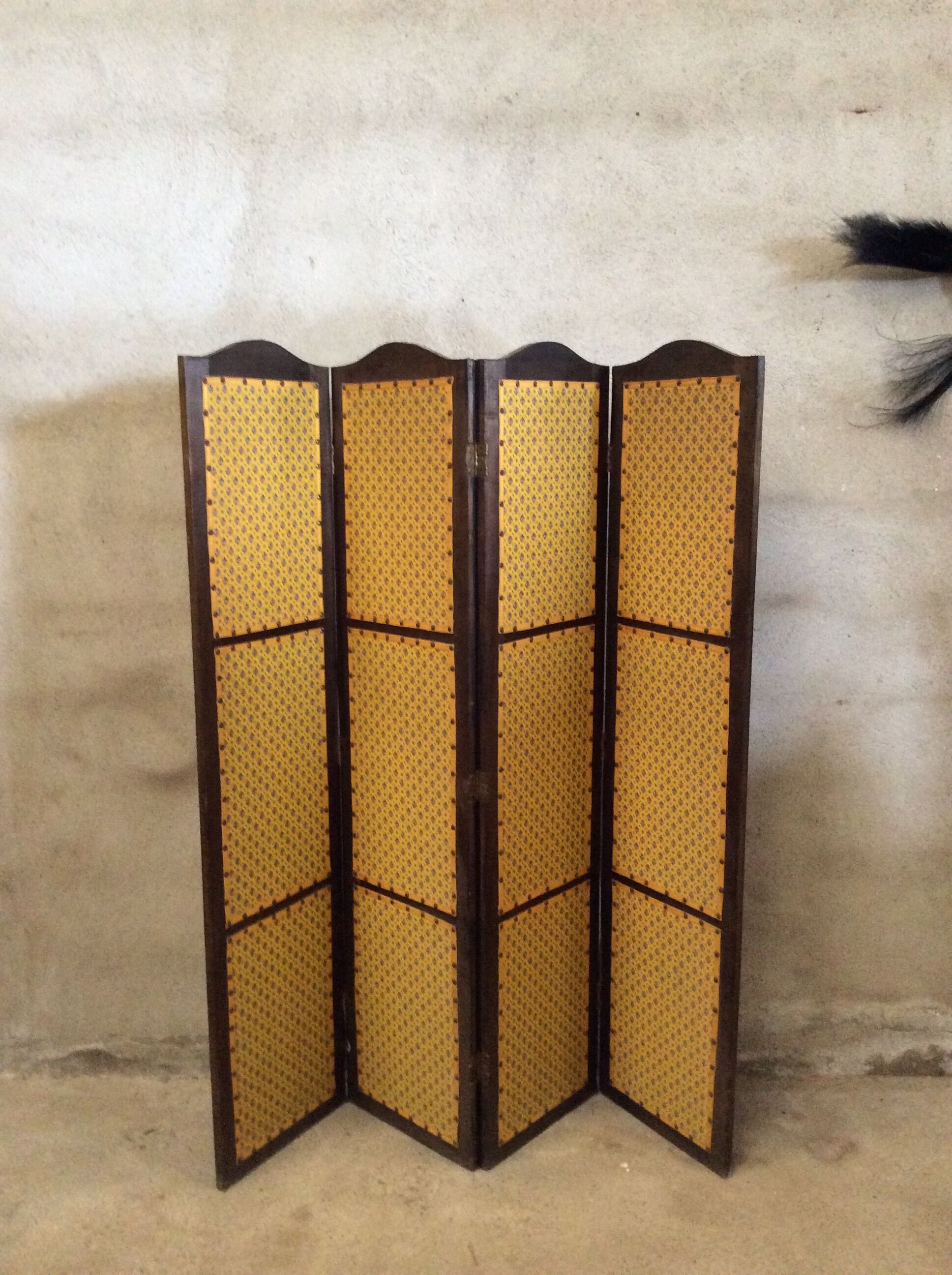 Vintage wood screen 1960