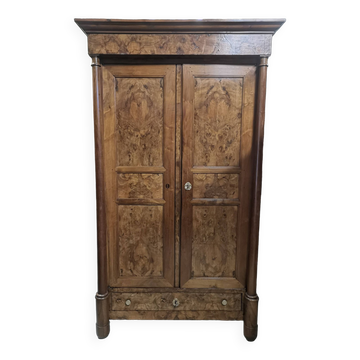 Burl veneer wardrobe