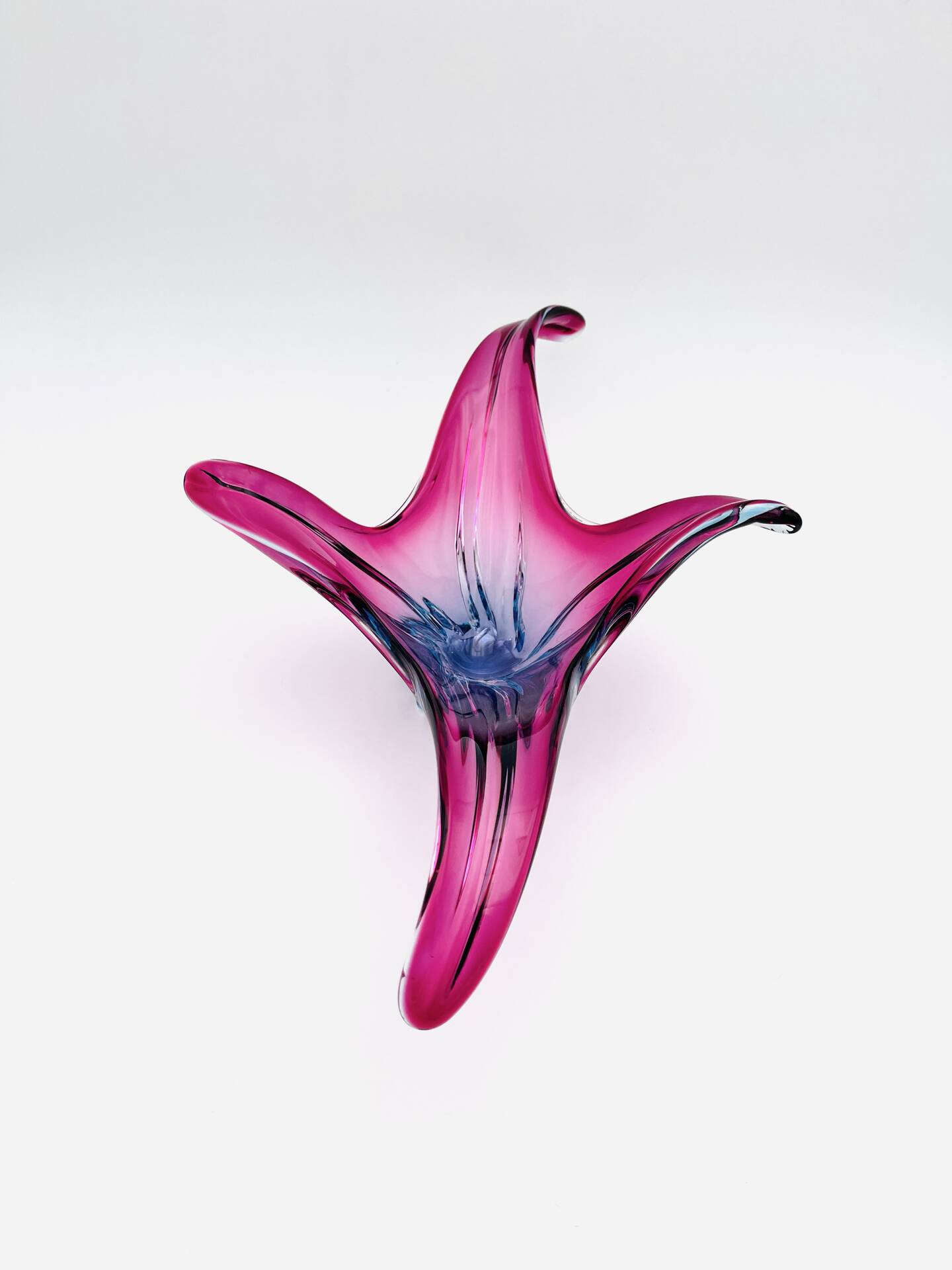 Murano Cup - Sommerso - XL 50cm - Amethyst and Turquoise