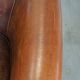 Cognac-colored sheepskin leather club chair