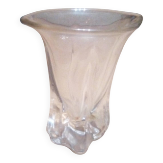Art Deco style glass vase from the 50s
