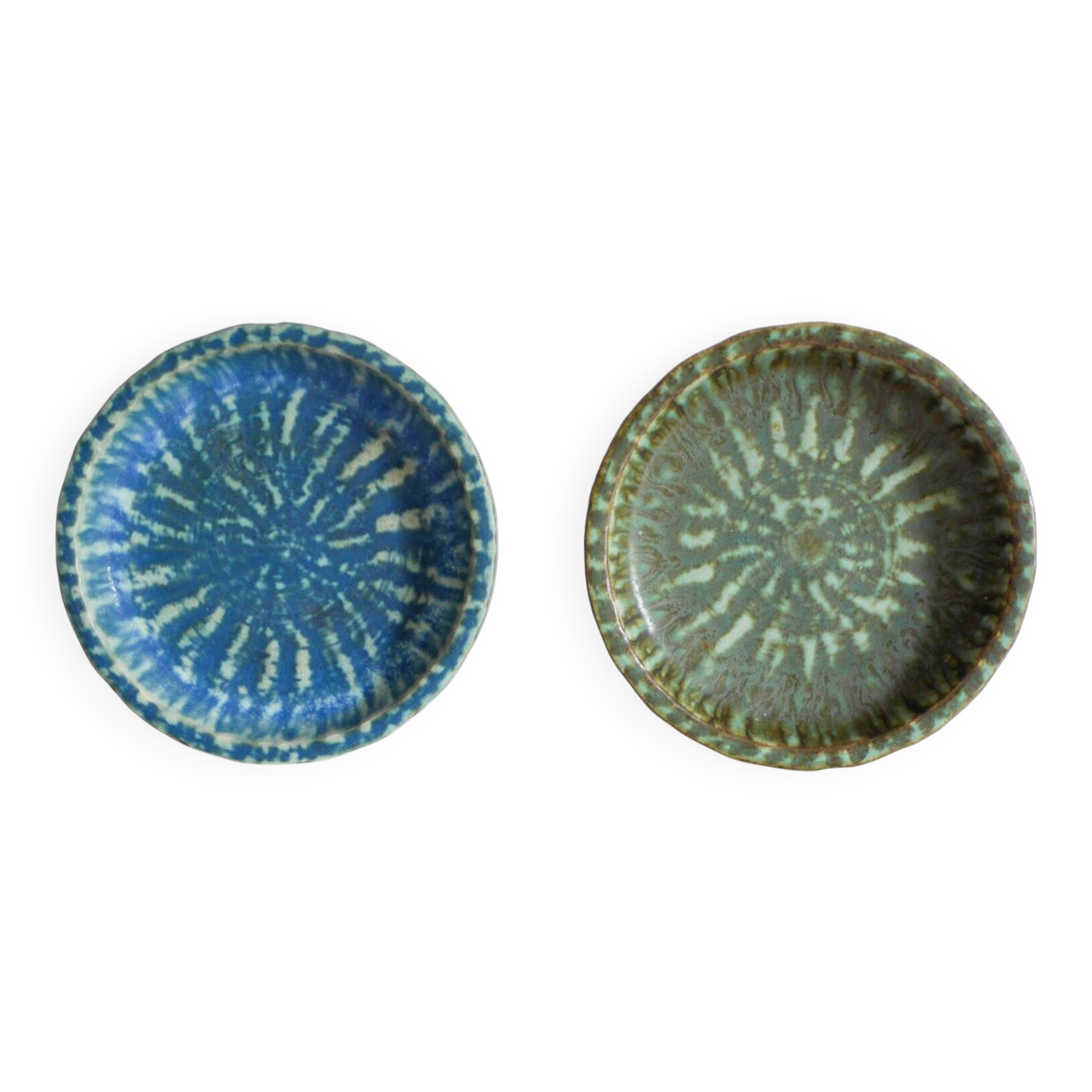 Scandinavian art pottery Birka bowls by Gunnar Nylund for Rörstrand, 1960s, set of 2