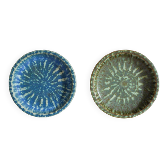 Scandinavian art pottery Birka bowls by Gunnar Nylund for Rörstrand, 1960s, set of 2