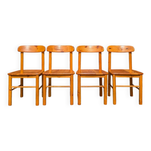4 chaises en pin massif