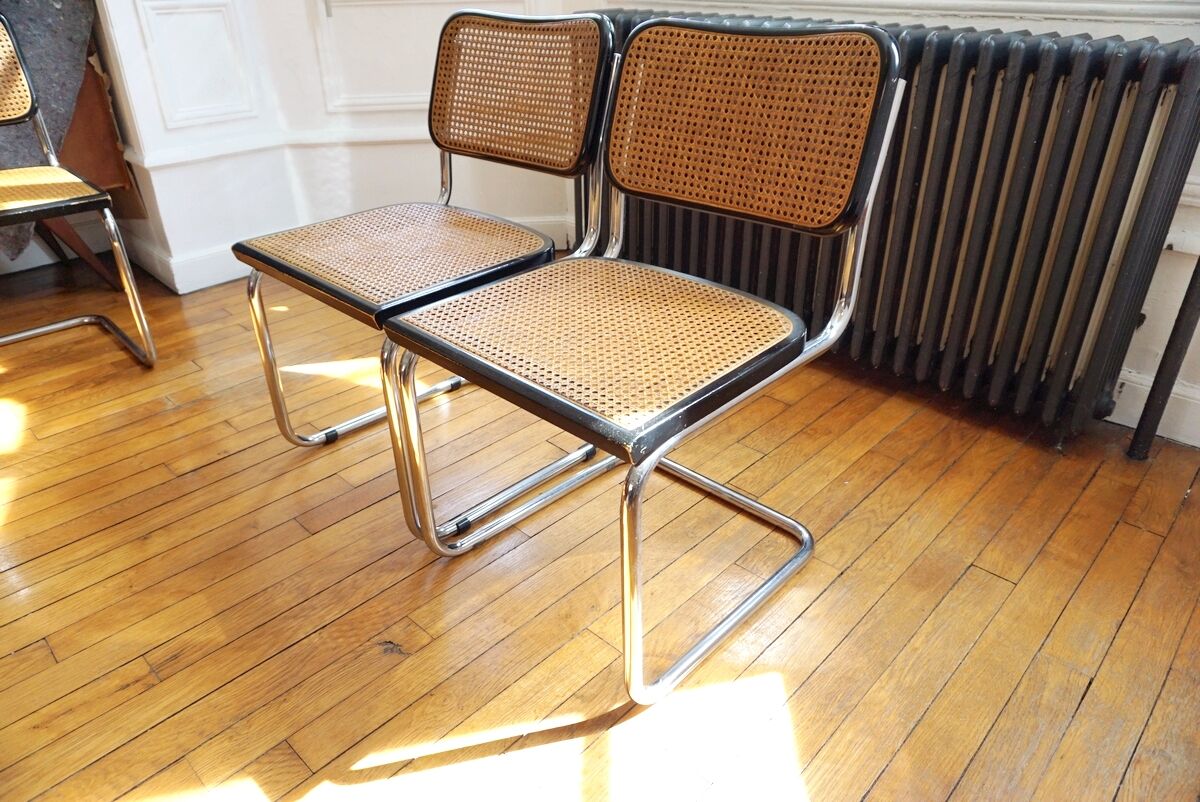 Pair of Cesca B32 chairs by Marcel Breuer