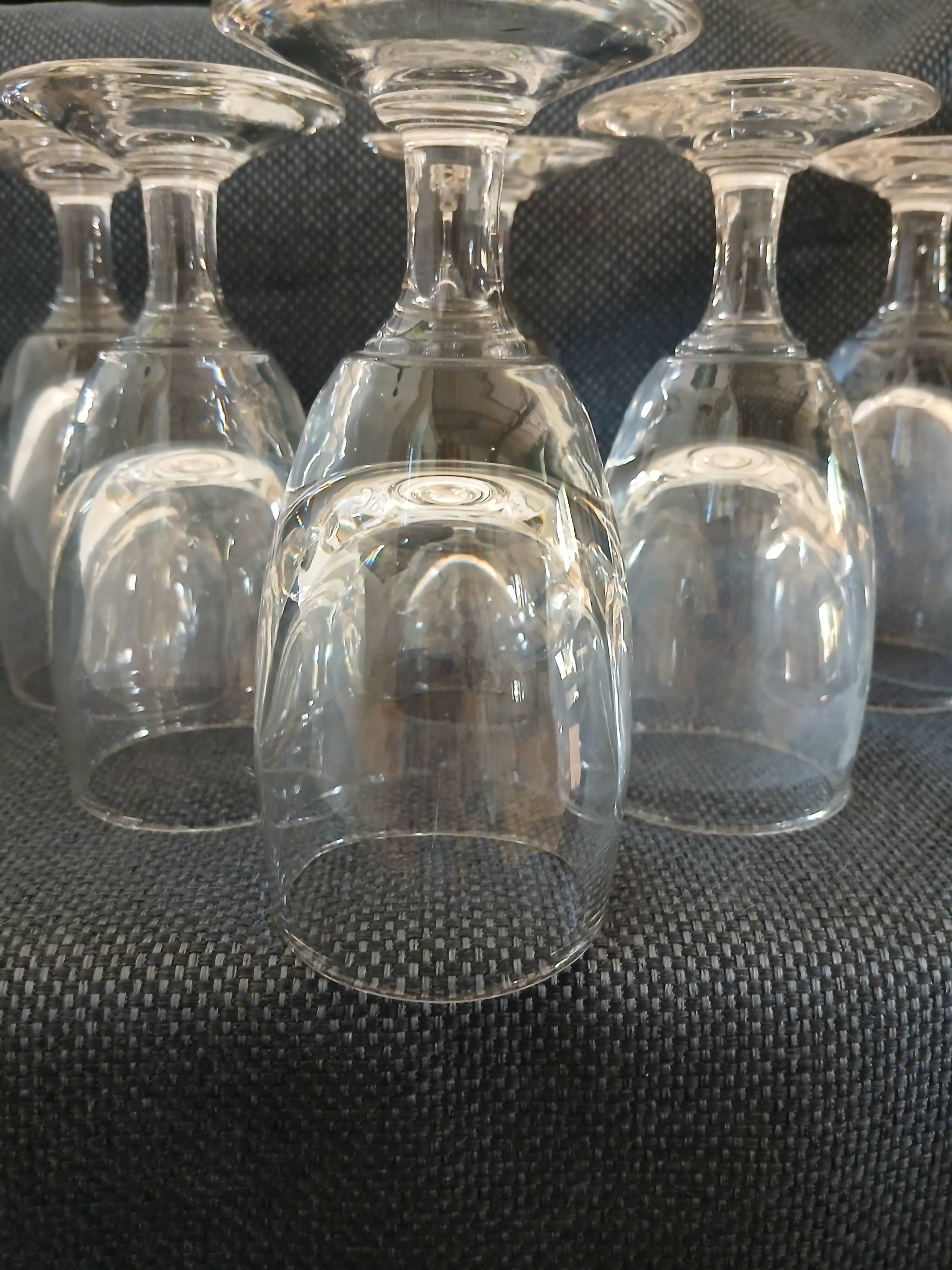6 antique absinthe glasses