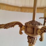 Brass and bronze floor lamp three arms