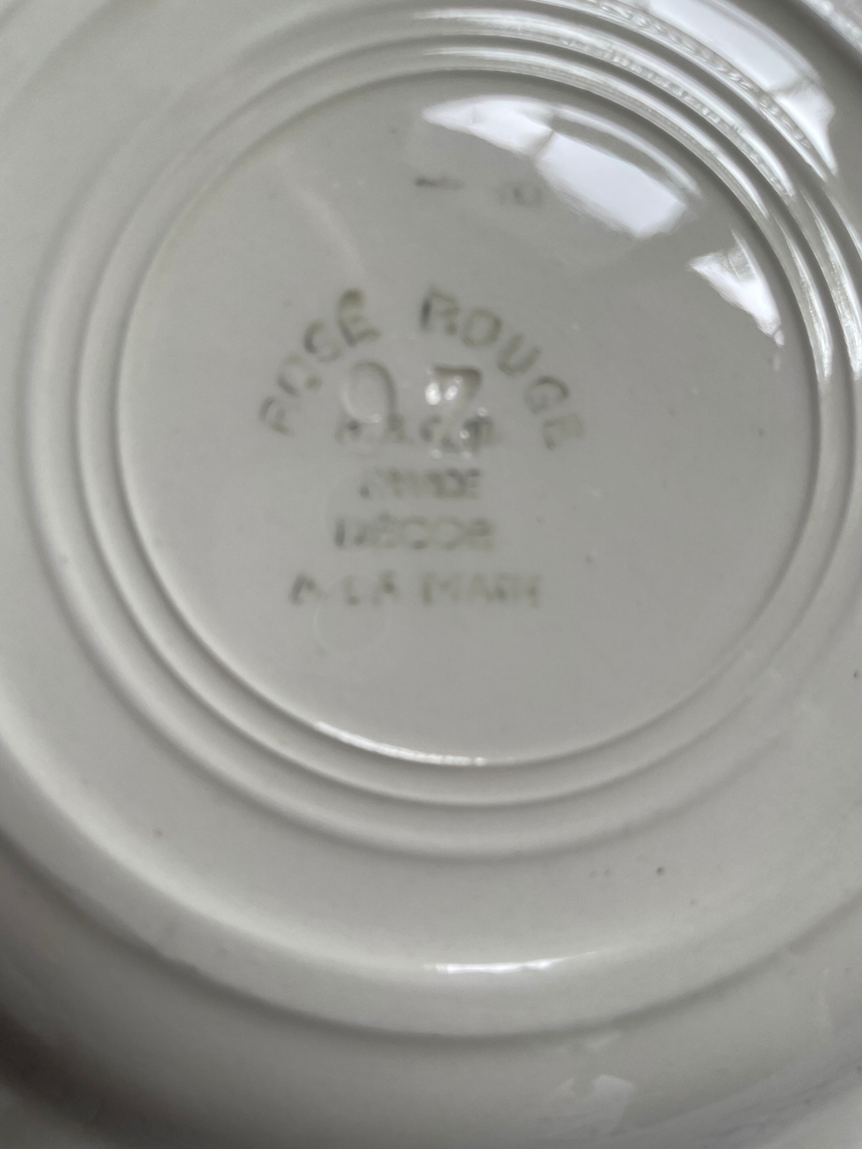 HBCM Rose Decorated Dessert Plates