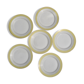 Set 6 flat Plates Saint Amand