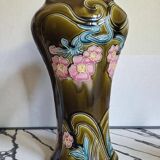 Art Nouveau vase in Barbotine