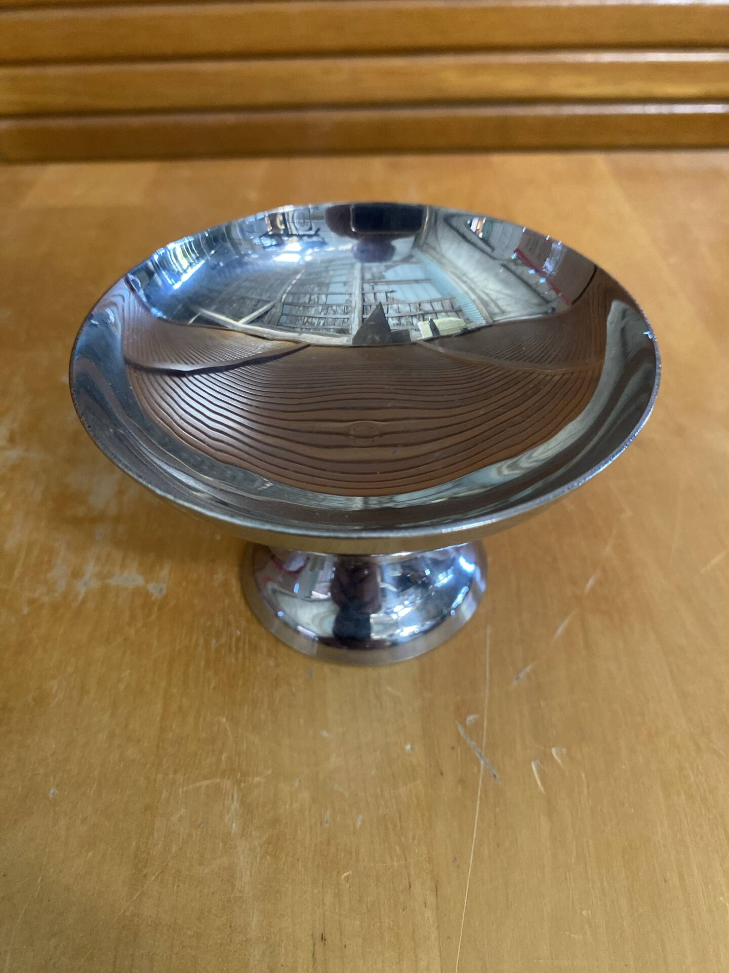 Set of 6 ice cream bowls guy degrenne stainless steel vintage design #e408