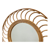 Rattan mirror