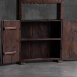 Antique Art Populaire Cabinet, France, 19th Century