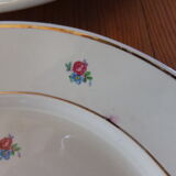 Set of 4 old flat plates Luneville