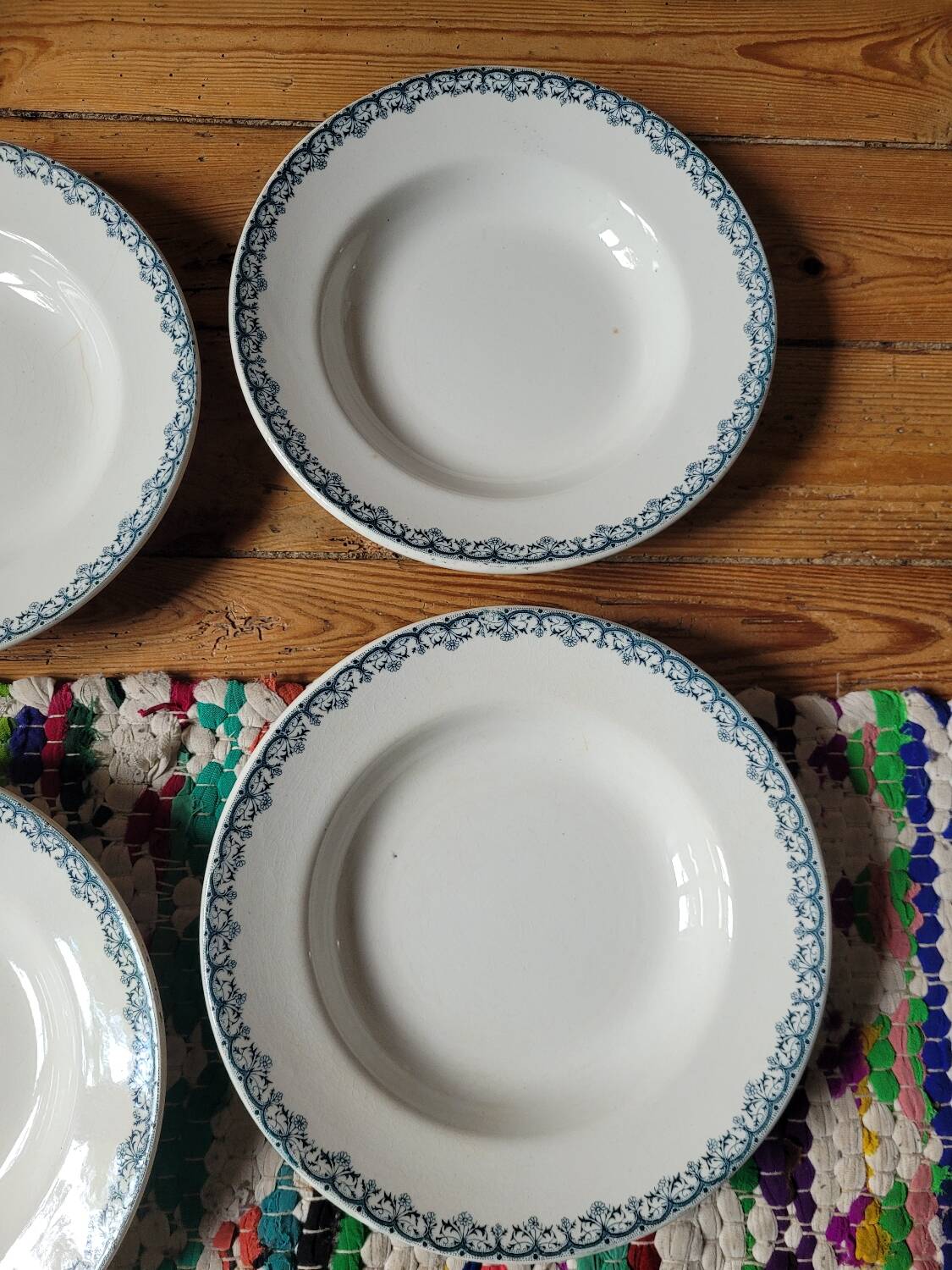 Set of 4 St Anonyme Moulin des Loups soup plates