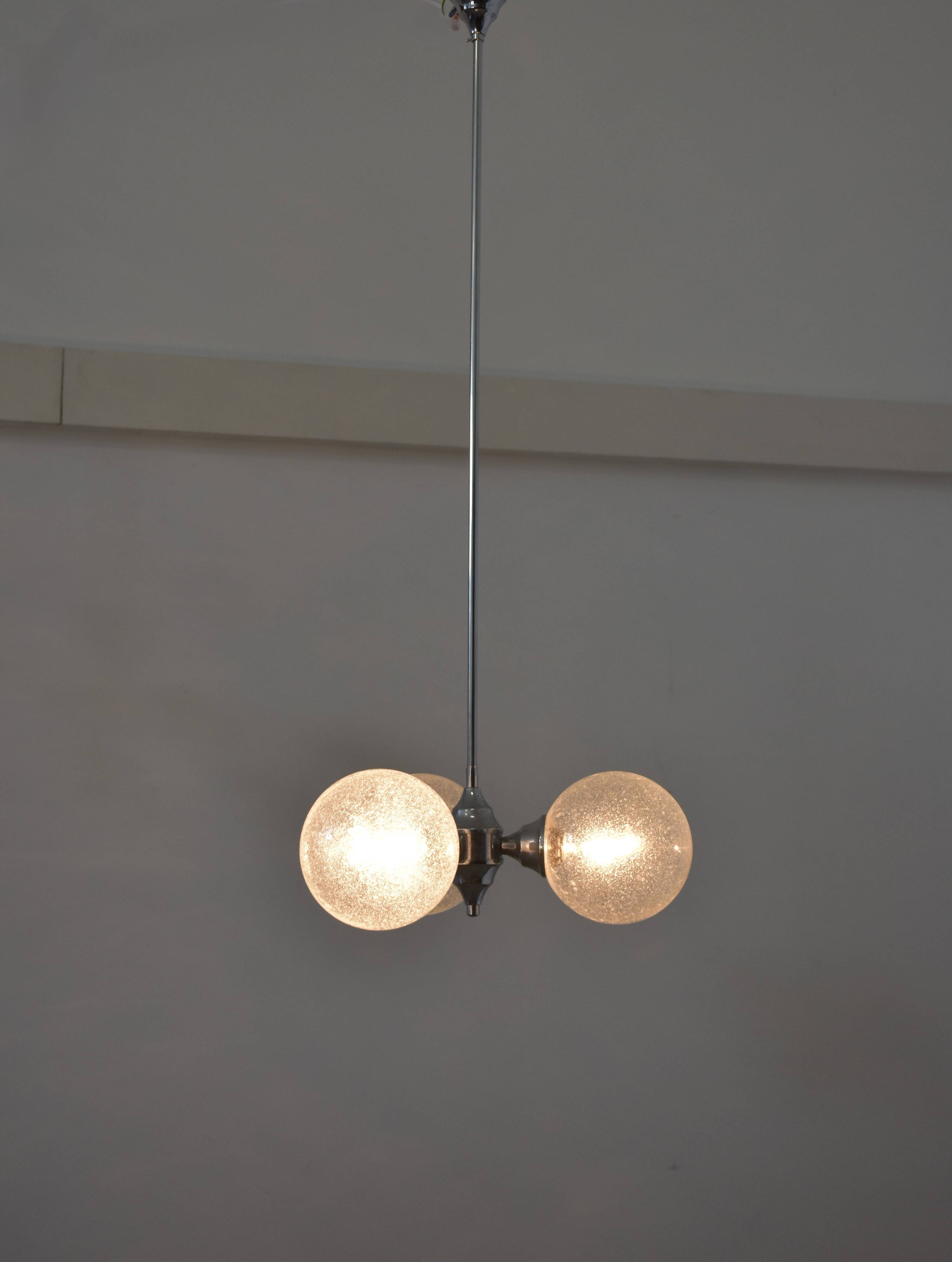 Vintage Sputnik Bubble Glass Lamp