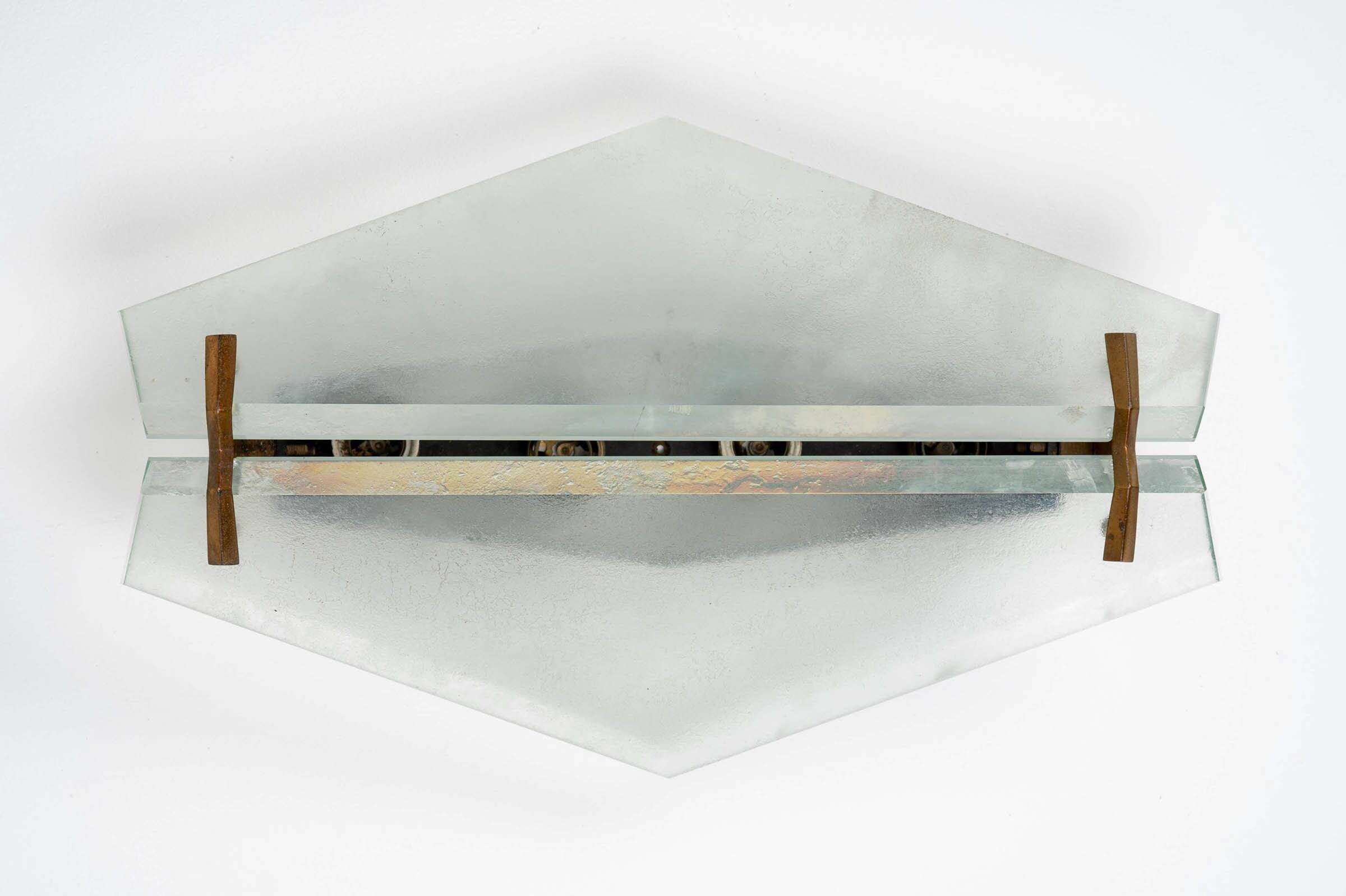 Wall Sconces Model 1943 by Max Ingrand for Fontana Arte, 1960s, Set of 2