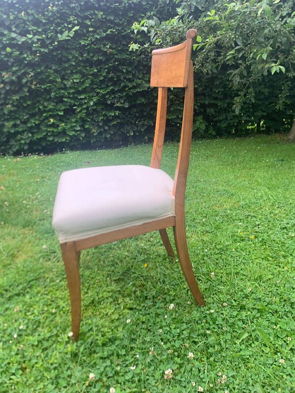 5 chaises et 1 fauteuil époque Empire