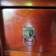 Antique Weekly Planner/Empire Style Commode-Caryatid-Patinated Bronze - 1950