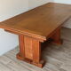 Table de repas moderniste en chêne massif, 1940