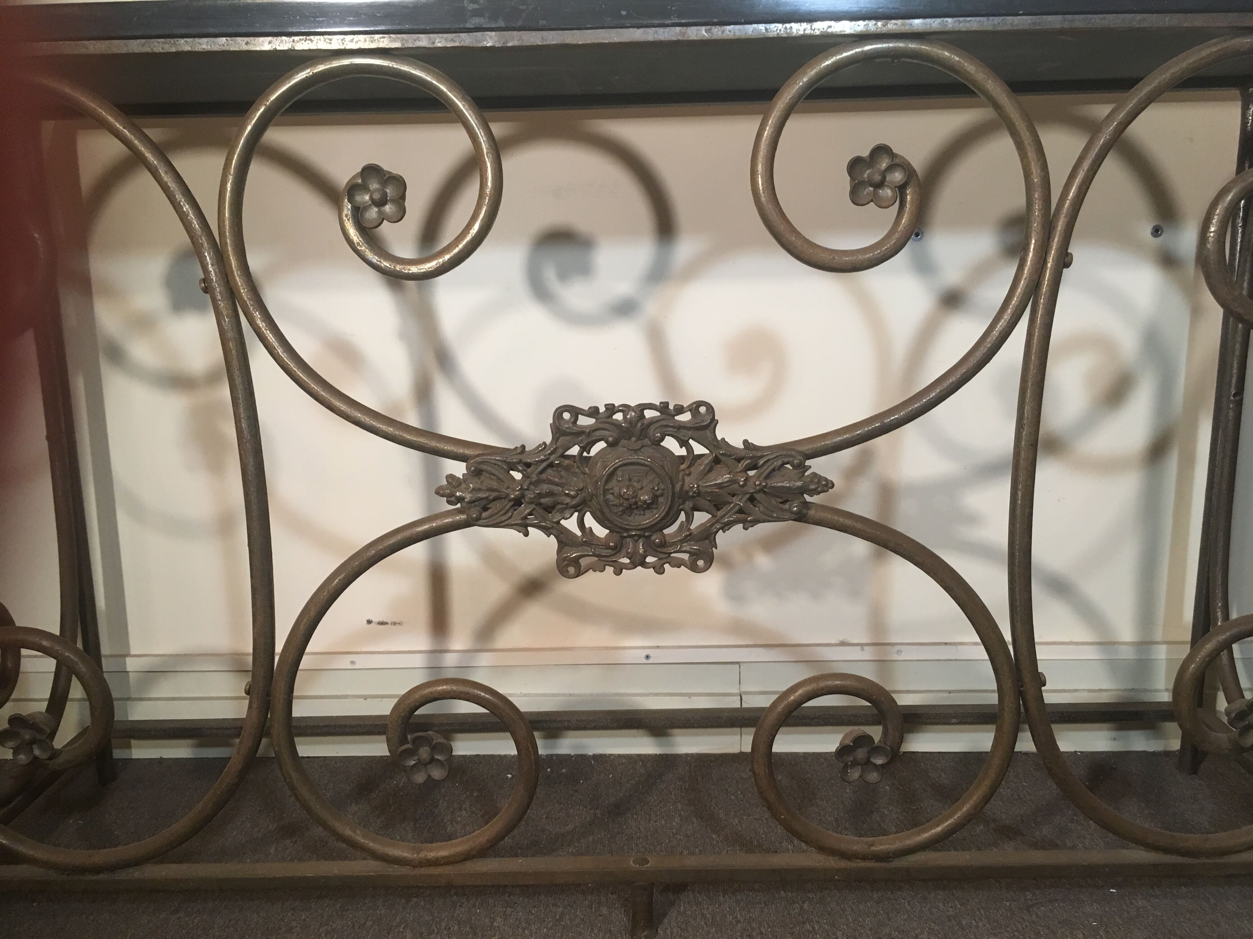 Wrought iron console