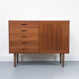 Commode à Tiroirs en Teck par Kai Winding pour P. Jeppesens Møbelfabrik, 1960s