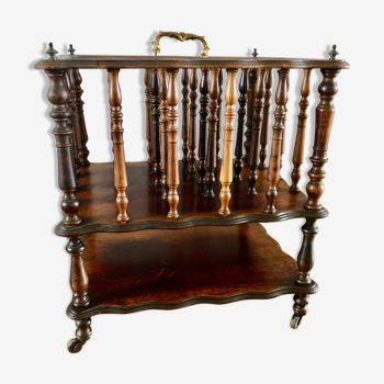 Rosewood partition holder early 20th century