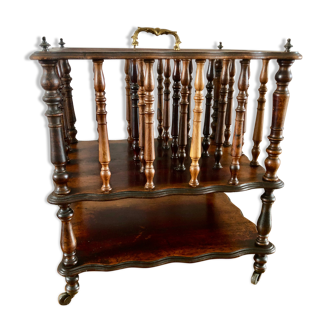 Rosewood partition holder early 20th century