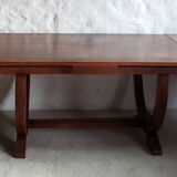 Walnut art-deco table