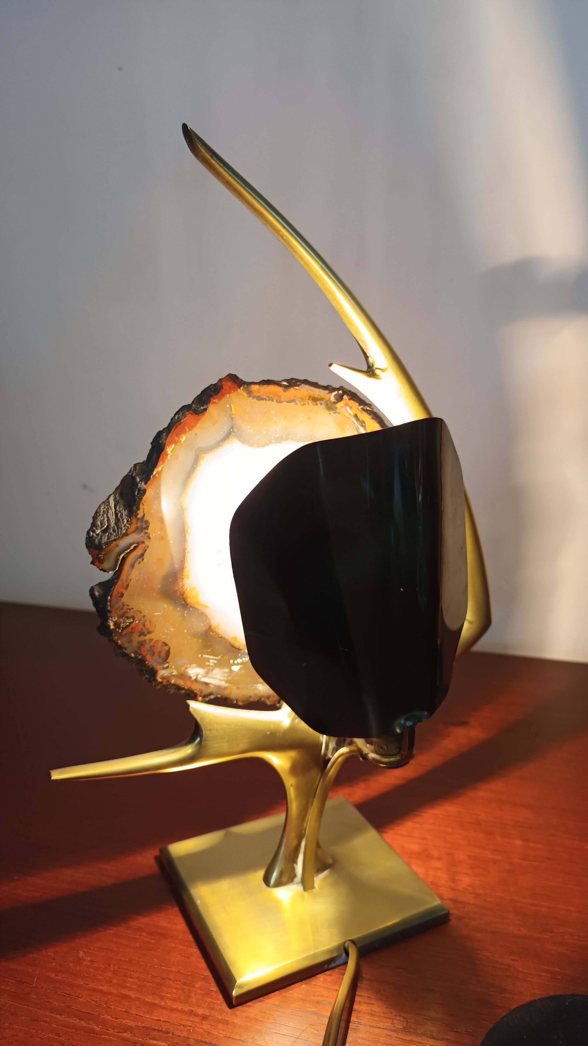 Fish lamp attributed to Willy Daro, 1970s.