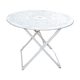 Wrought iron folding garden table