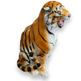 Tiger in glazed italian ceramic