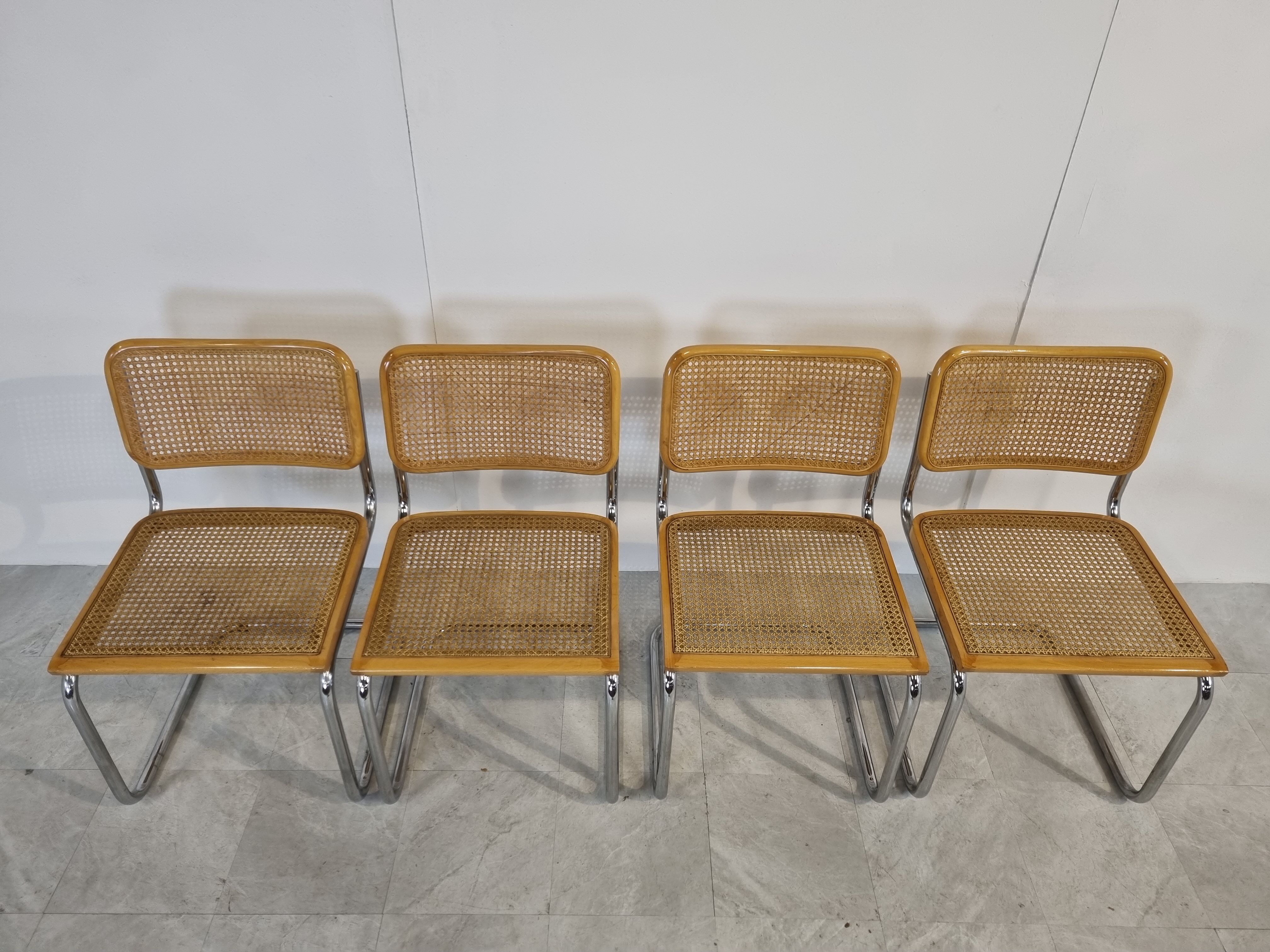 Marcel Breuer cesca dining chairs set of 4