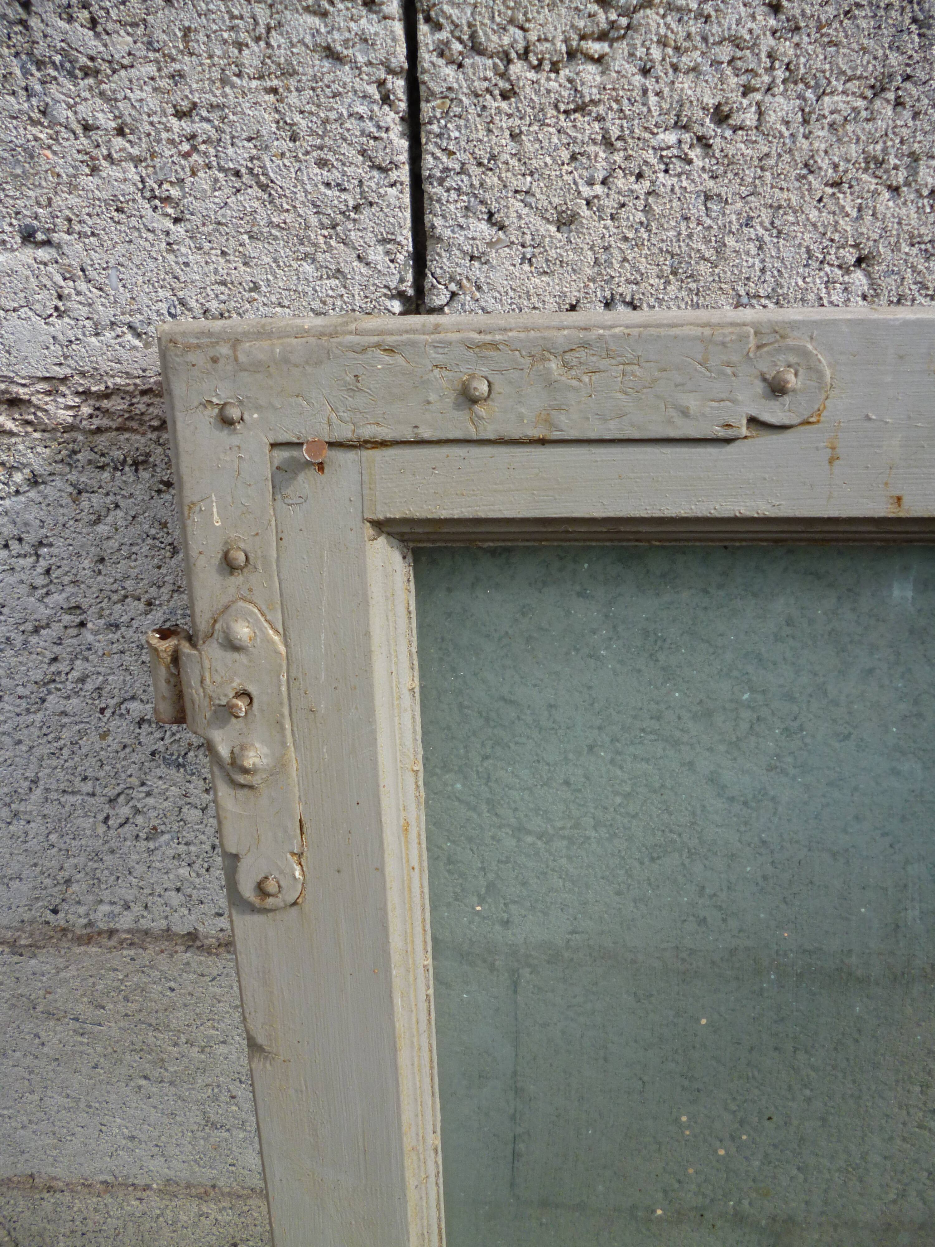 Old grey patina window