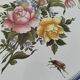 Decorative earthenware plate signed Charolles