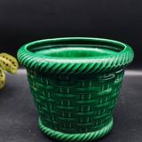 Cache pot poet laval vintage vannerie