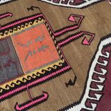 Handmade Large Colorful Hallway Rug
