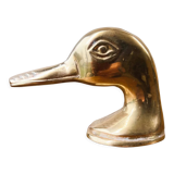 Brass bottle opener duck head