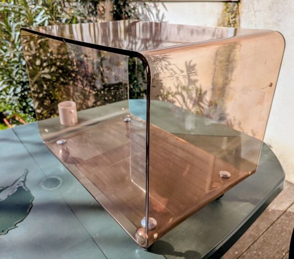Table basse, d'appoint roulante Michel Dumas pour Roche Bobois, 1970
