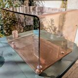 Large rolling coffee table by Michel Dumas for Roche Bobois 70s