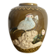 Vase en barbotine oiseaux Japon