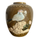 Vase en barbotine oiseaux Japon